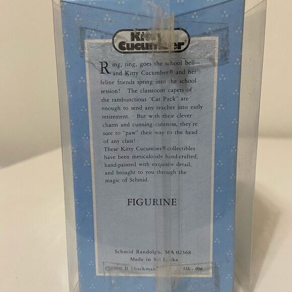 Kitty Cucumber Schmid Lot of 4 Figurines Ornaments Clown Angel Makeup School - Picture 12 of 12